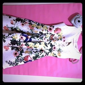 CUTE FLORAL WHITE A’GACI DRESS